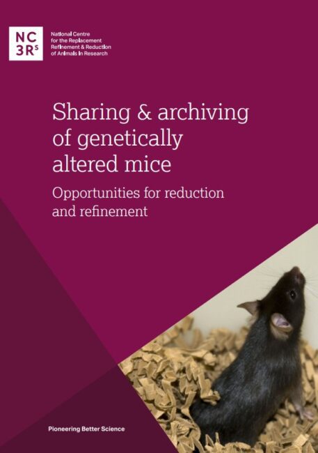 Front cover of the document on sharing and archiving of genetically modified mice