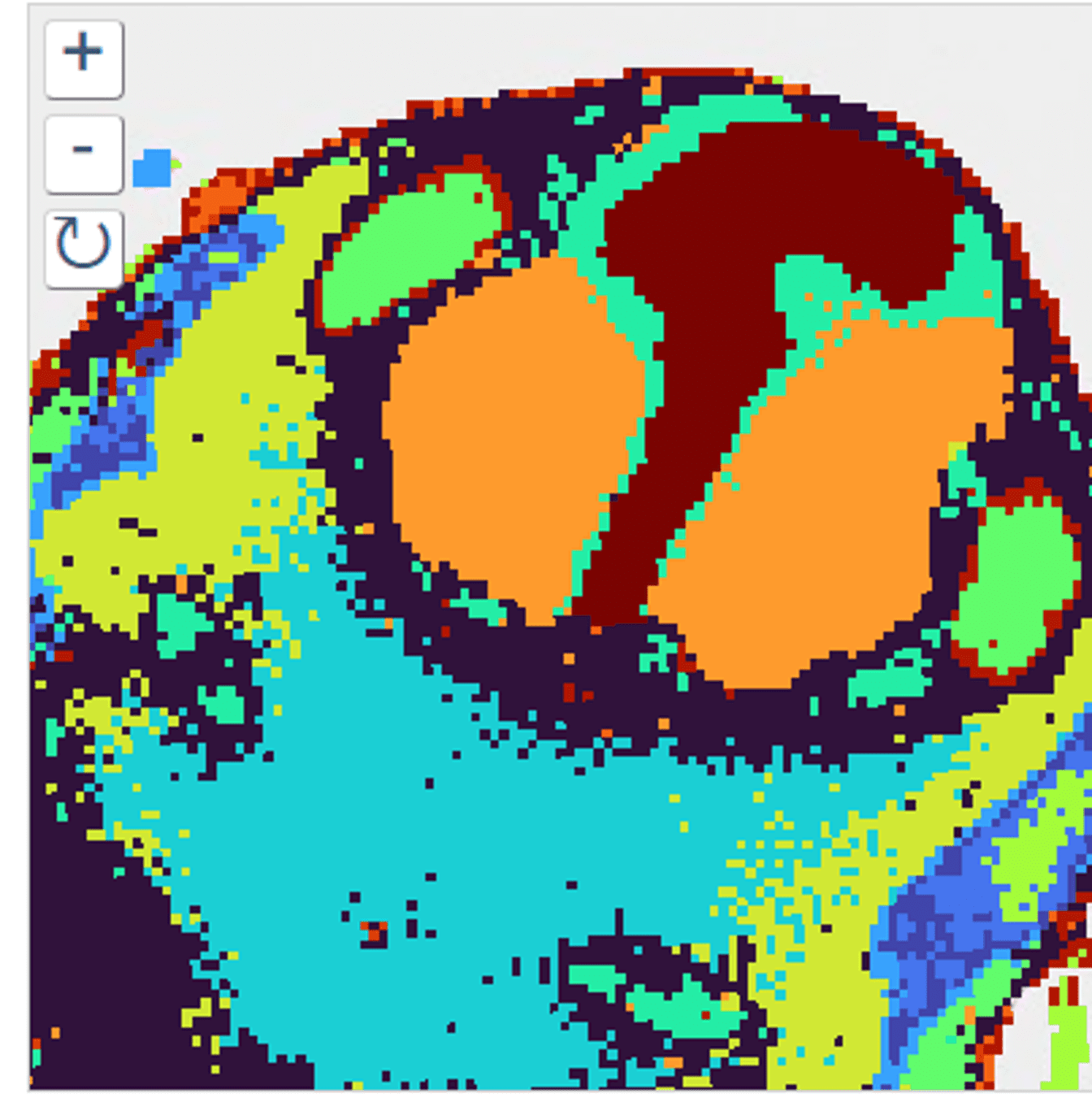 Visualization of spatial data in a research context.